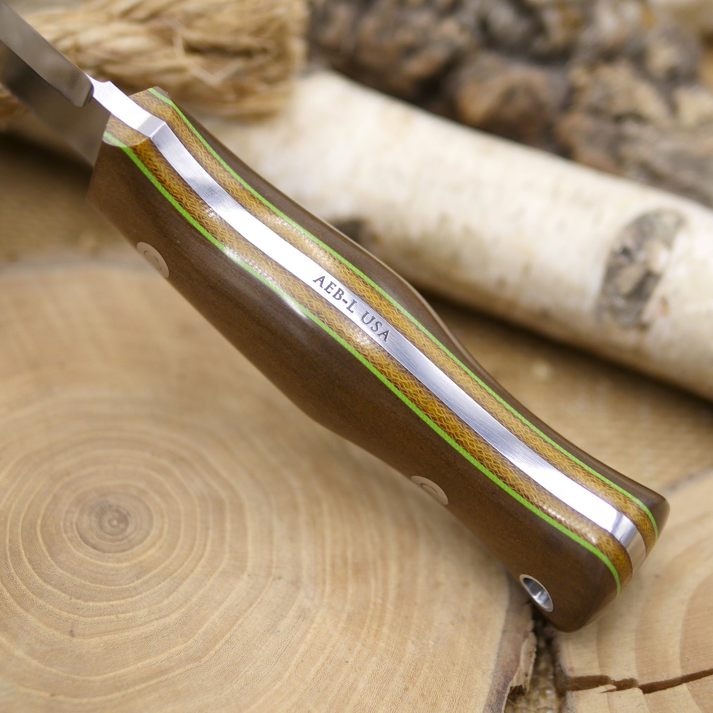 Explorer: Brown Richlite, Brown Canvas & Toxic Green G10