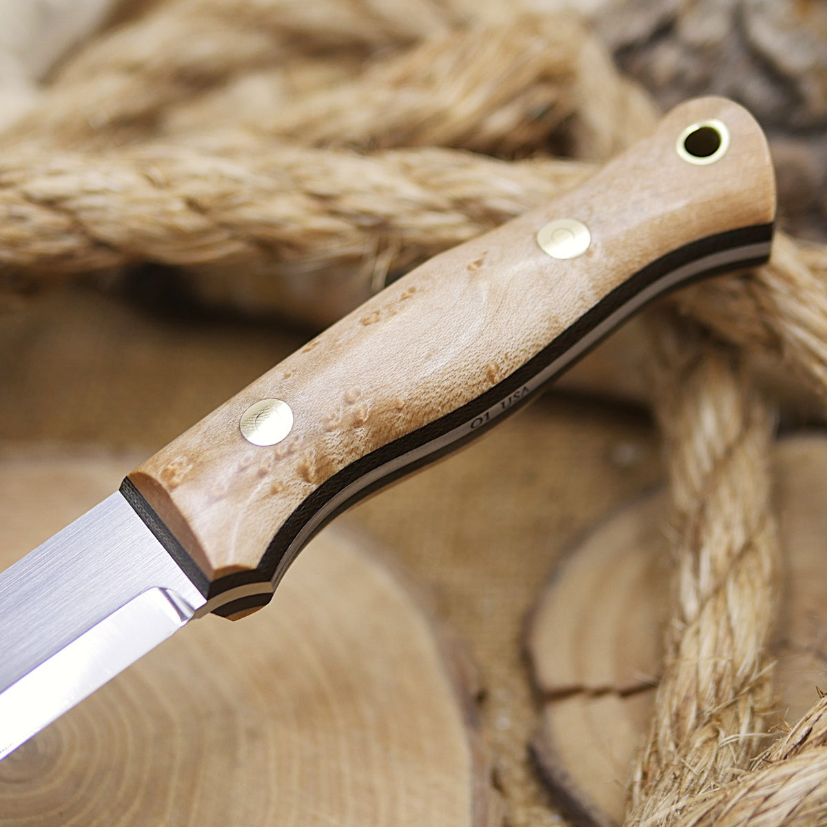 Classic: Stabilized Birdseye Maple & Green Canvas