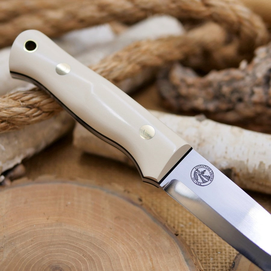 Classic: Ivory Paper Micarta, Black Liners