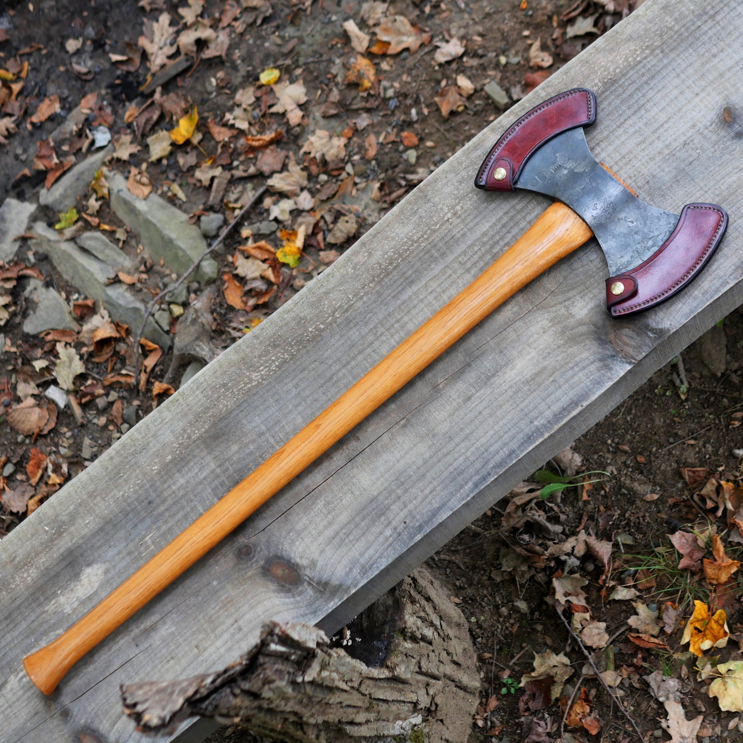 Gransfors Bruks Double-Bit Working Axe With Custom Sheaths