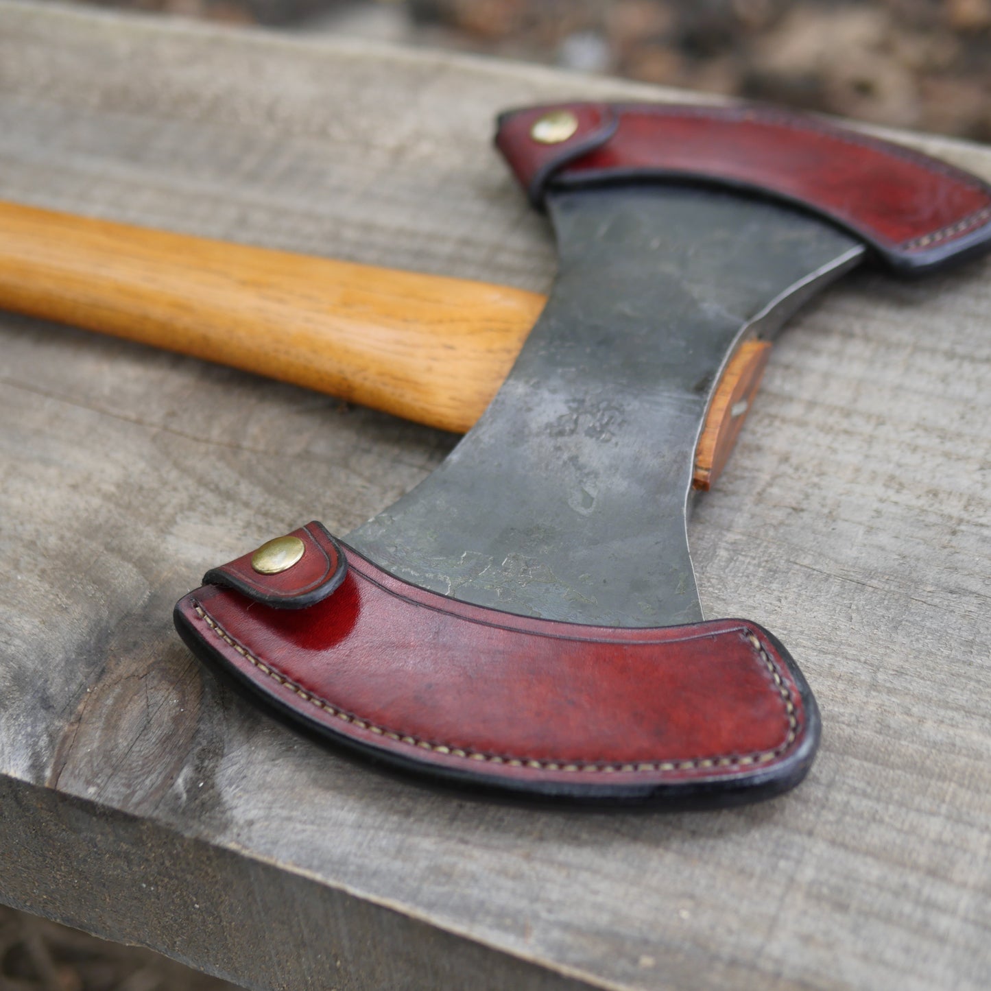 Gransfors Bruks Double-Bit Working Axe With Custom Sheaths