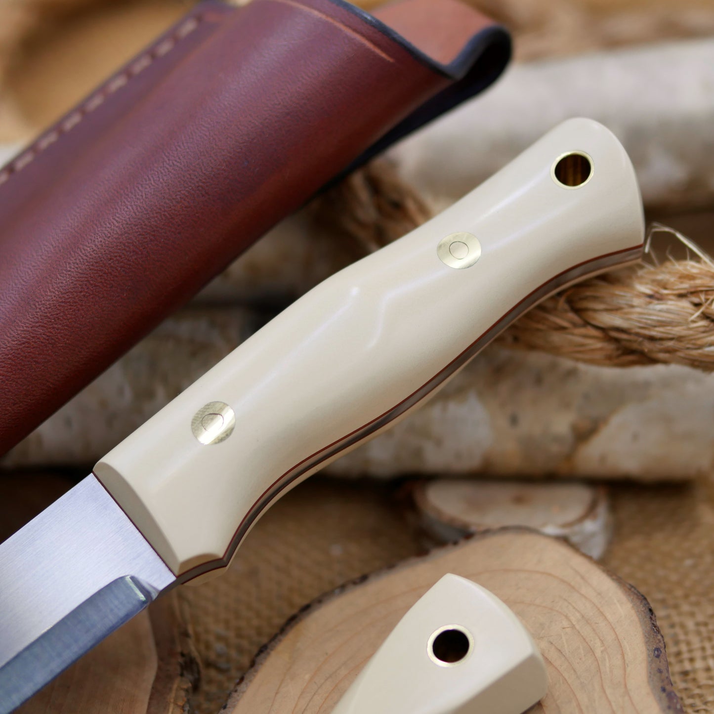 Used Classic: O1, Ivory Paper Micarta, Sheath & Firesteel