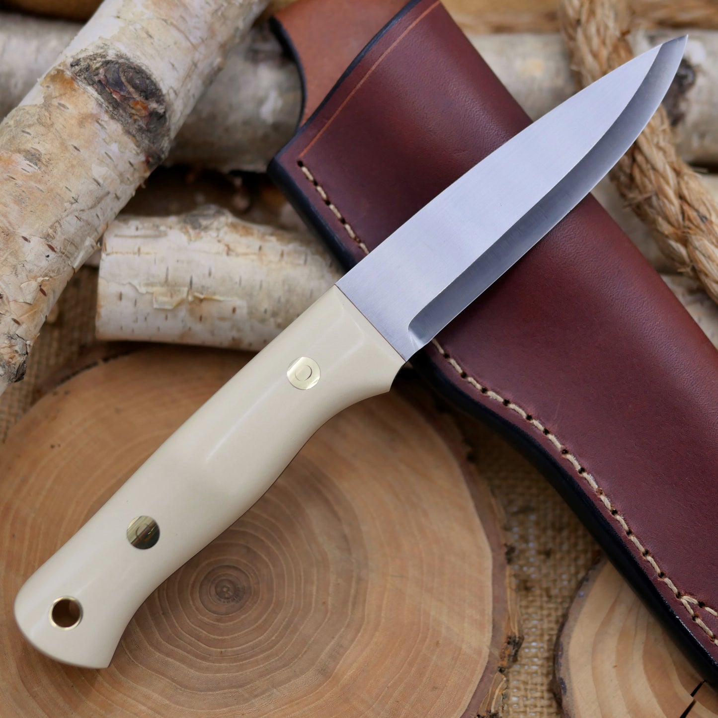 Used Classic: O1, Ivory Paper Micarta, Sheath & Firesteel