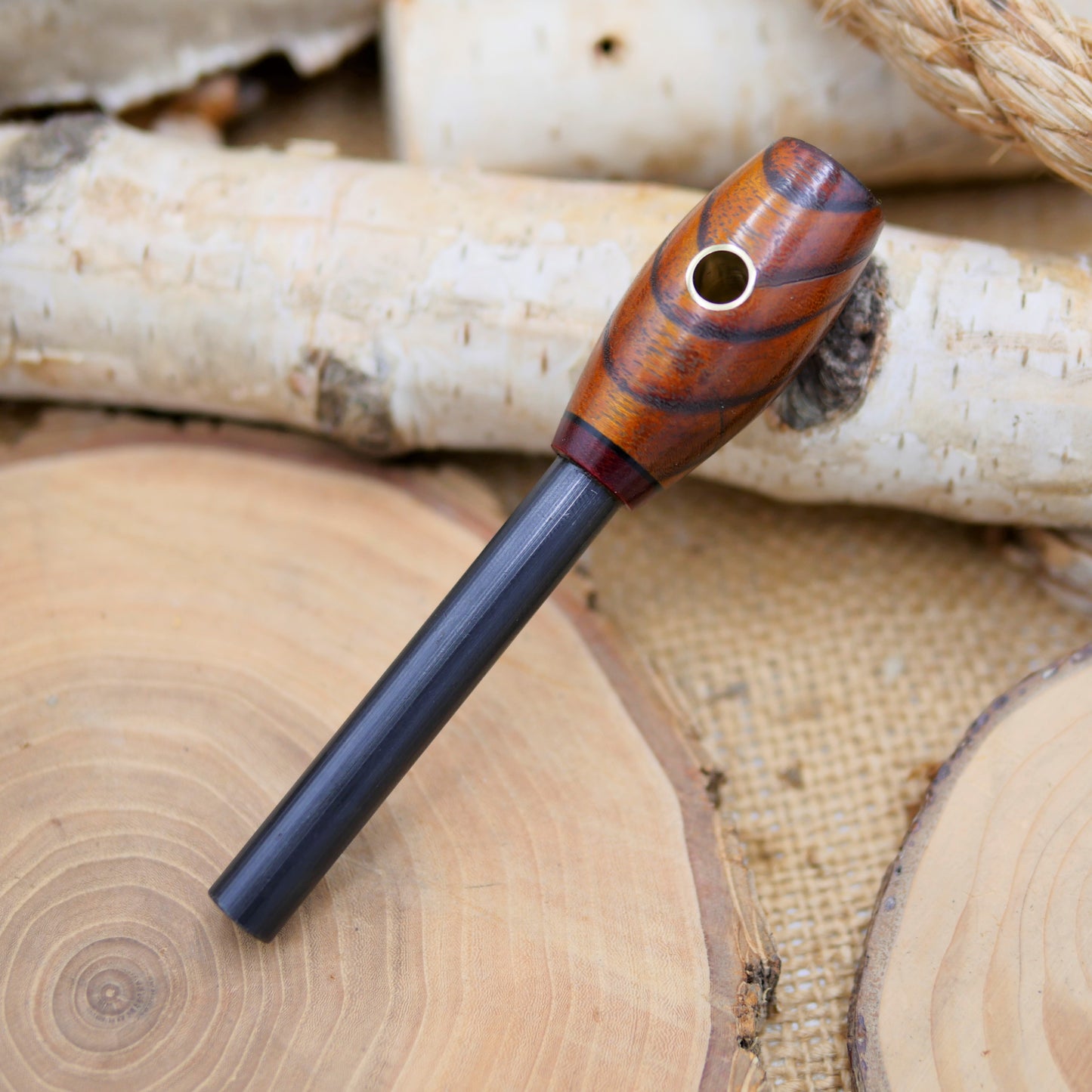 Firesteel: Osage Orange & Burgundy Liner