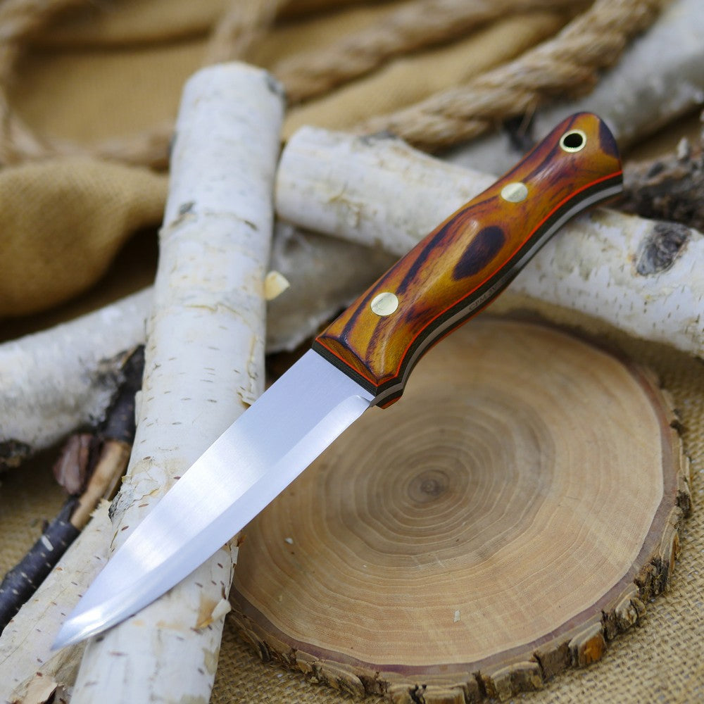 Classic: CPM 3V, Osage Orange, Green Canvas & Orange G10