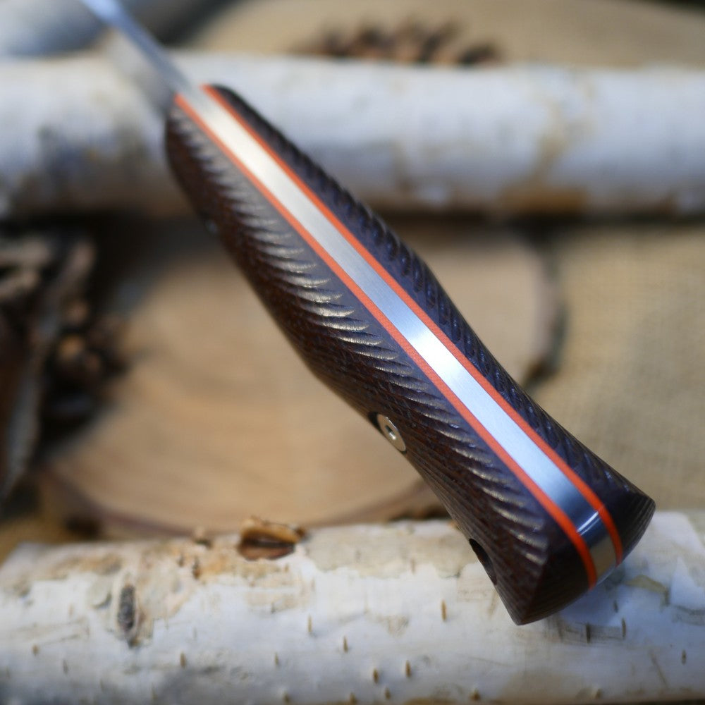 Classic: Brown Burlap & Orange G10 (r-series)
