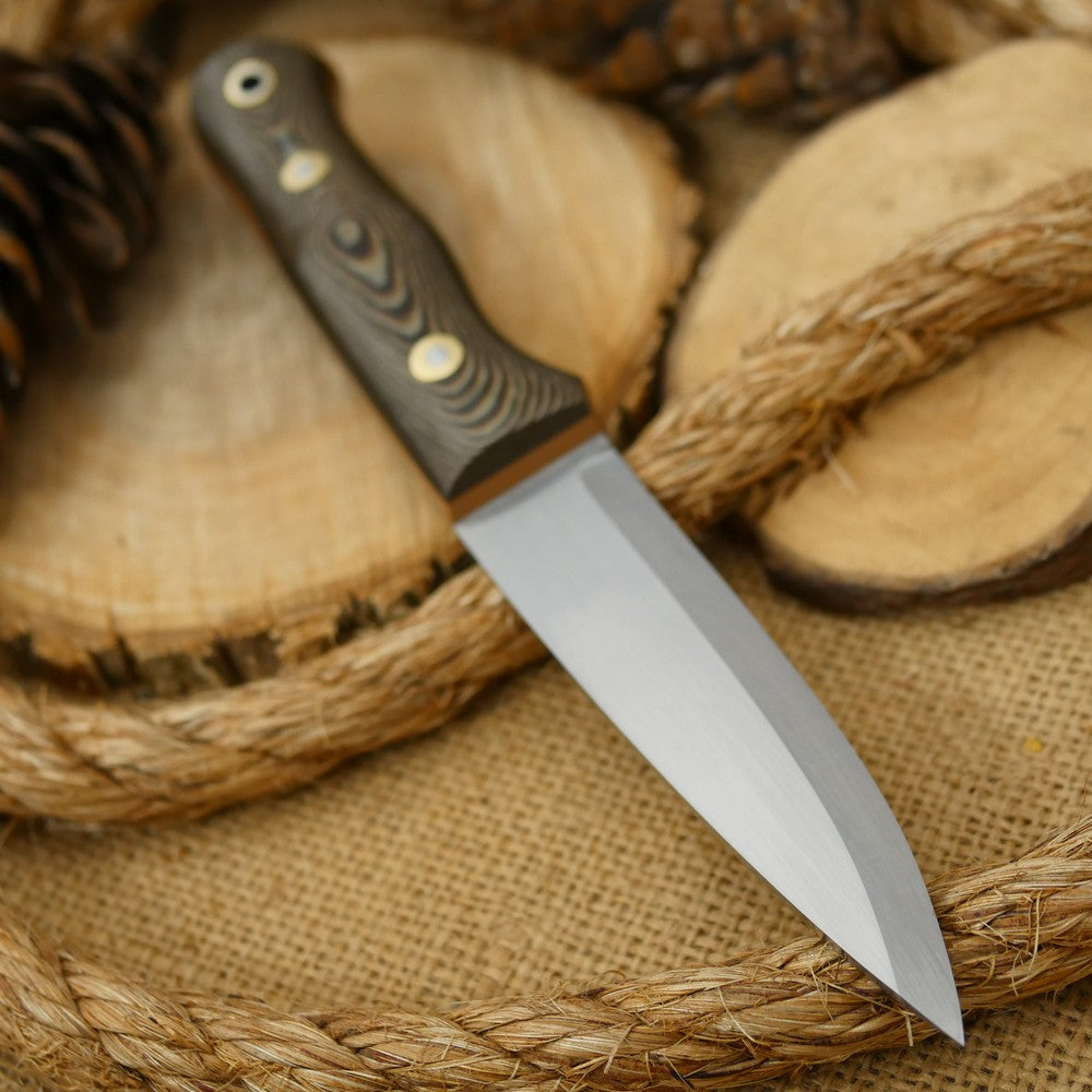 Classic: Brown Tricolor Richlite & Coyote G10 - Adventure Sworn Bushcraft Co.