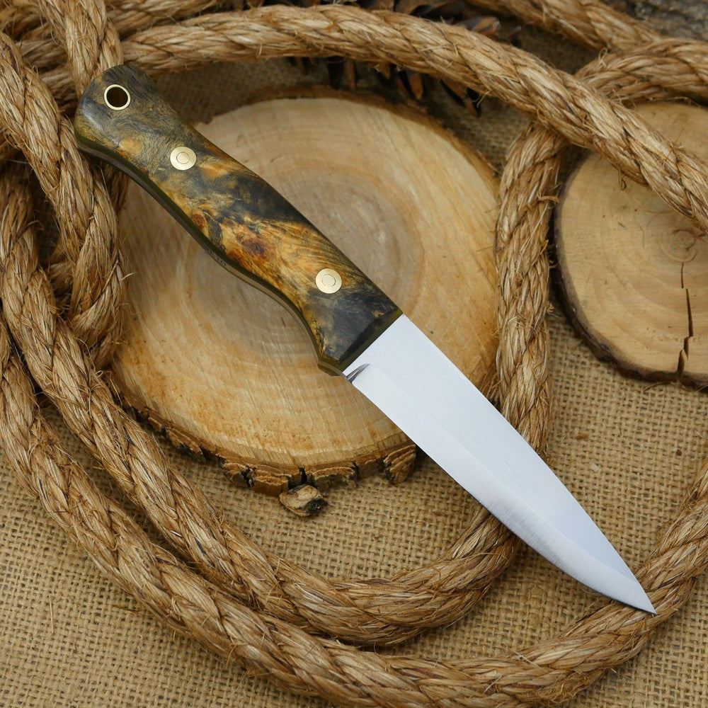 Mountaineer: Buckeye Burl & Translucent Green G10