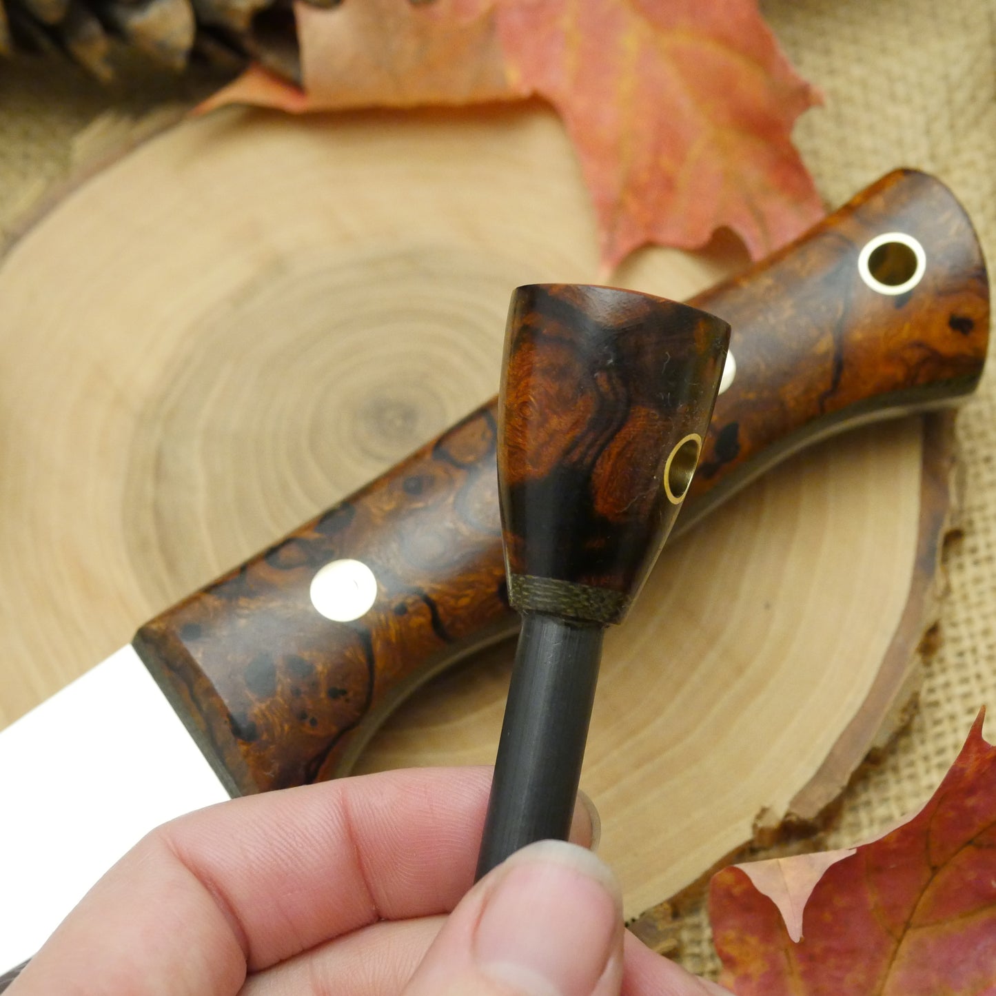 Tradesman: Ironwood Burl & Green Canvas