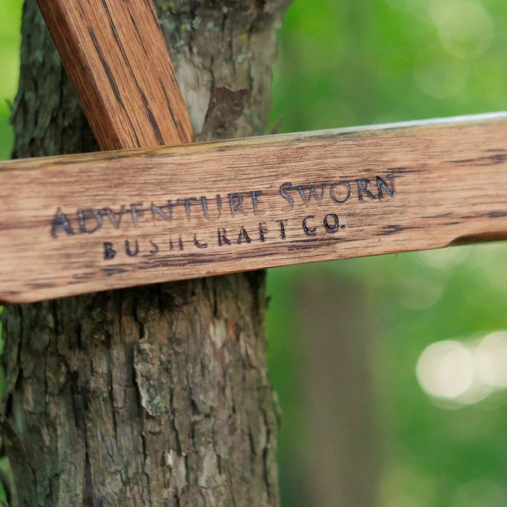 Rustic Brown Oak Bucksaw
