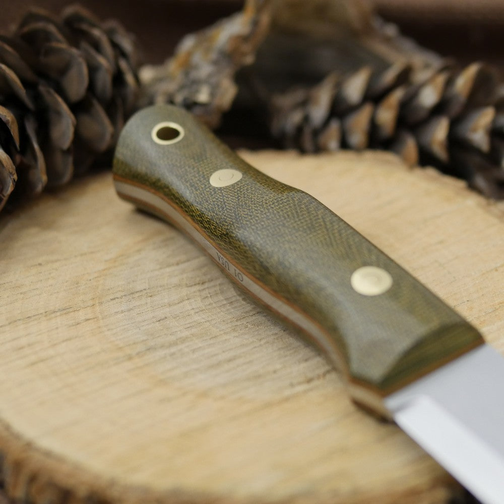 Classic: Green Canvas & Brown Linen - Adventure Sworn Bushcraft Co.