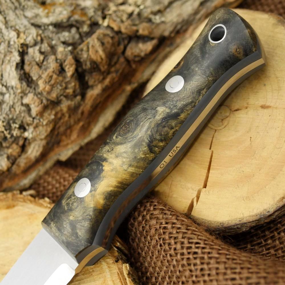 Available Now Classic: Buckeye Burl & Gray G10 - Adventure Sworn Bushcraft Co.