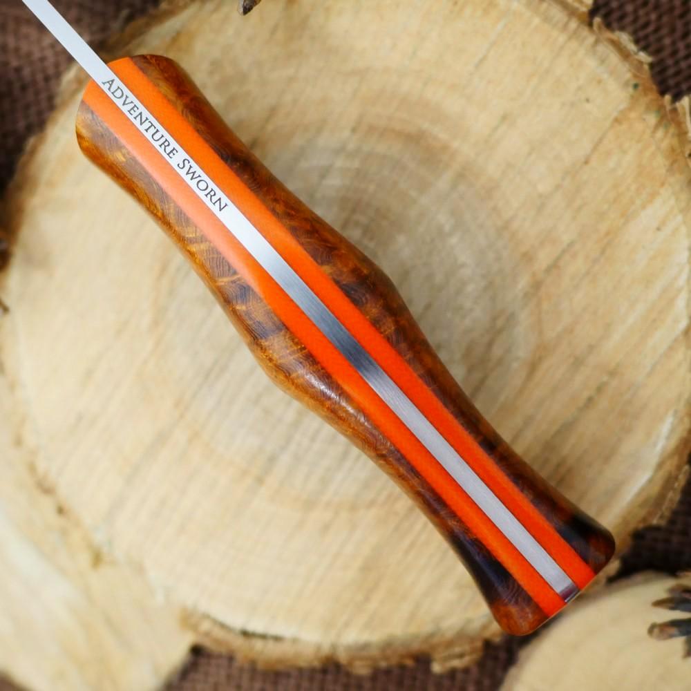 Tradesman: Ironwood Burl & Orange G10