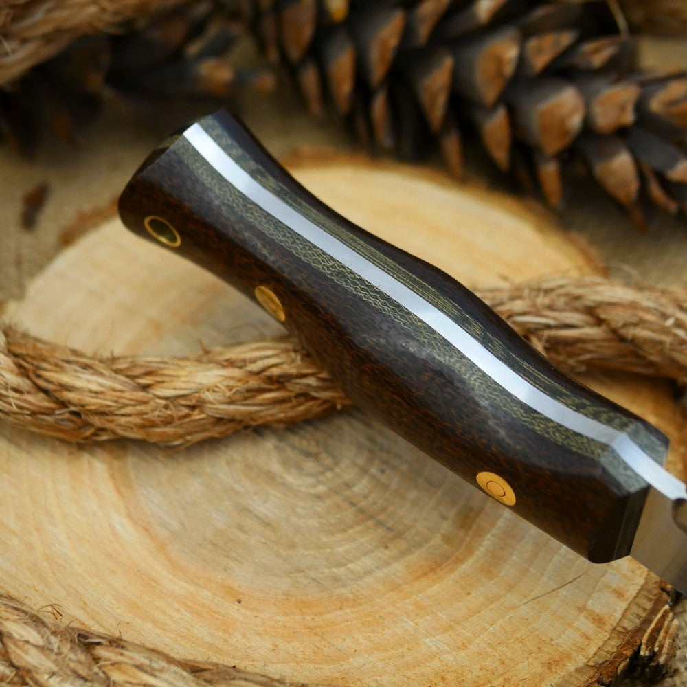 Classic: Dark Brown Burlap & Green Canvas - Adventure Sworn Bushcraft Co.