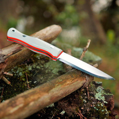 Explorer: AEB-L, White G10 with Orange G10 Liners