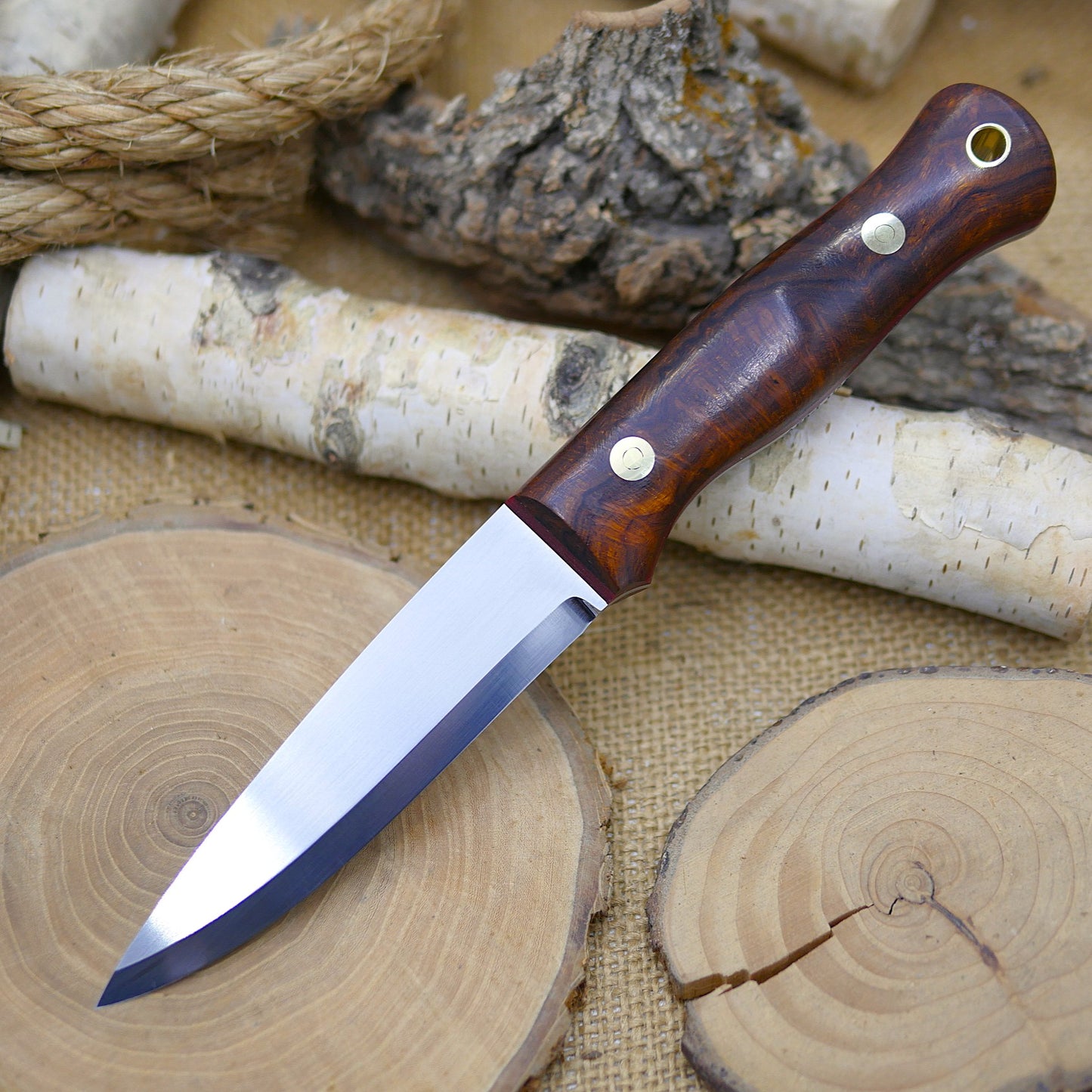 Mountaineer: Ironwood & Red G10 Liners