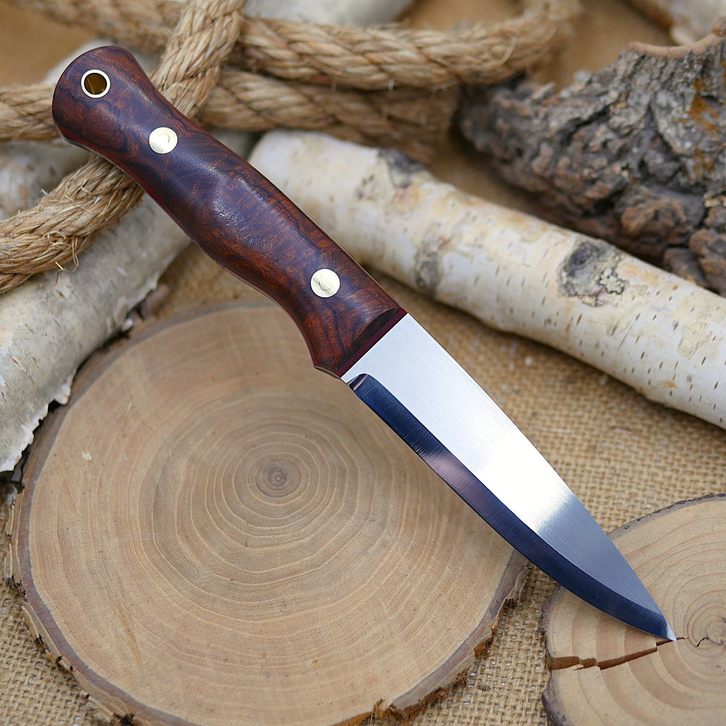 Mountaineer: Ironwood & Red G10 Liners