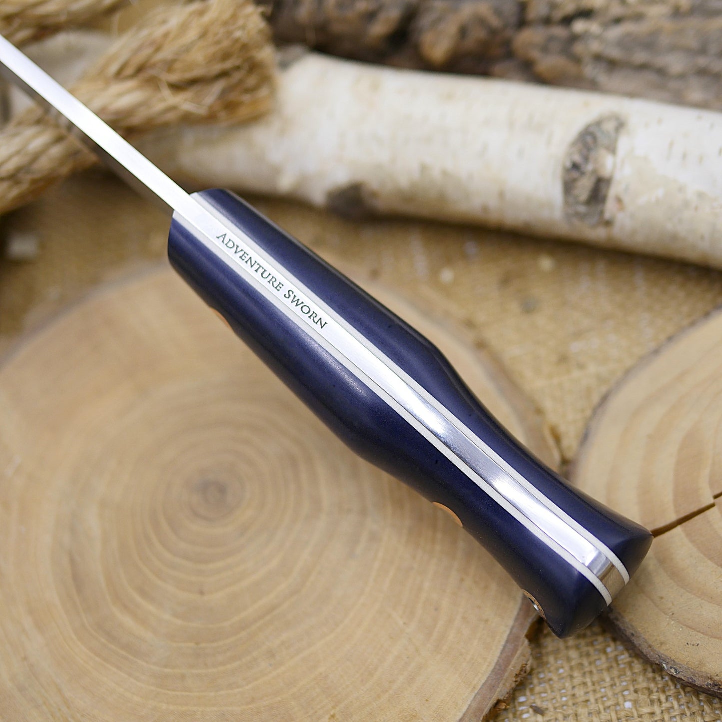 [In Stock] Explorer: Blue Canyon Richlite, Ivory G10 & Copper