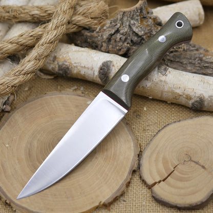 Tradesman: Green Canvas Micarta & Red Liners