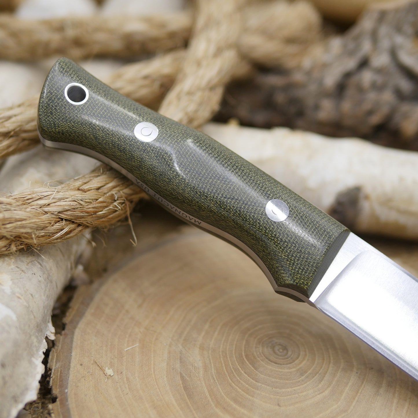 Huntsman: Green Canvas Micarta