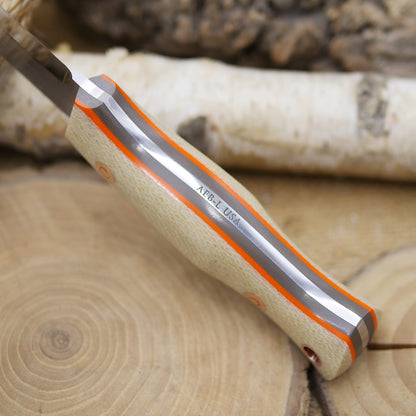 Classic: Jute Micarta, Earth Brown & Orange G10 Liners