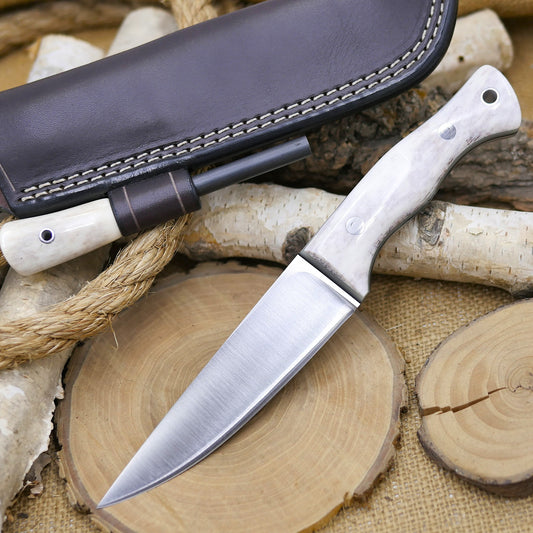 Tradesman: MagnaCut, Elk Antler, Sheath & Firesteel Included