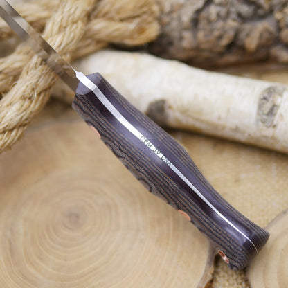 Explorer: 3V, Python Canvas Micarta, Tapered Tang