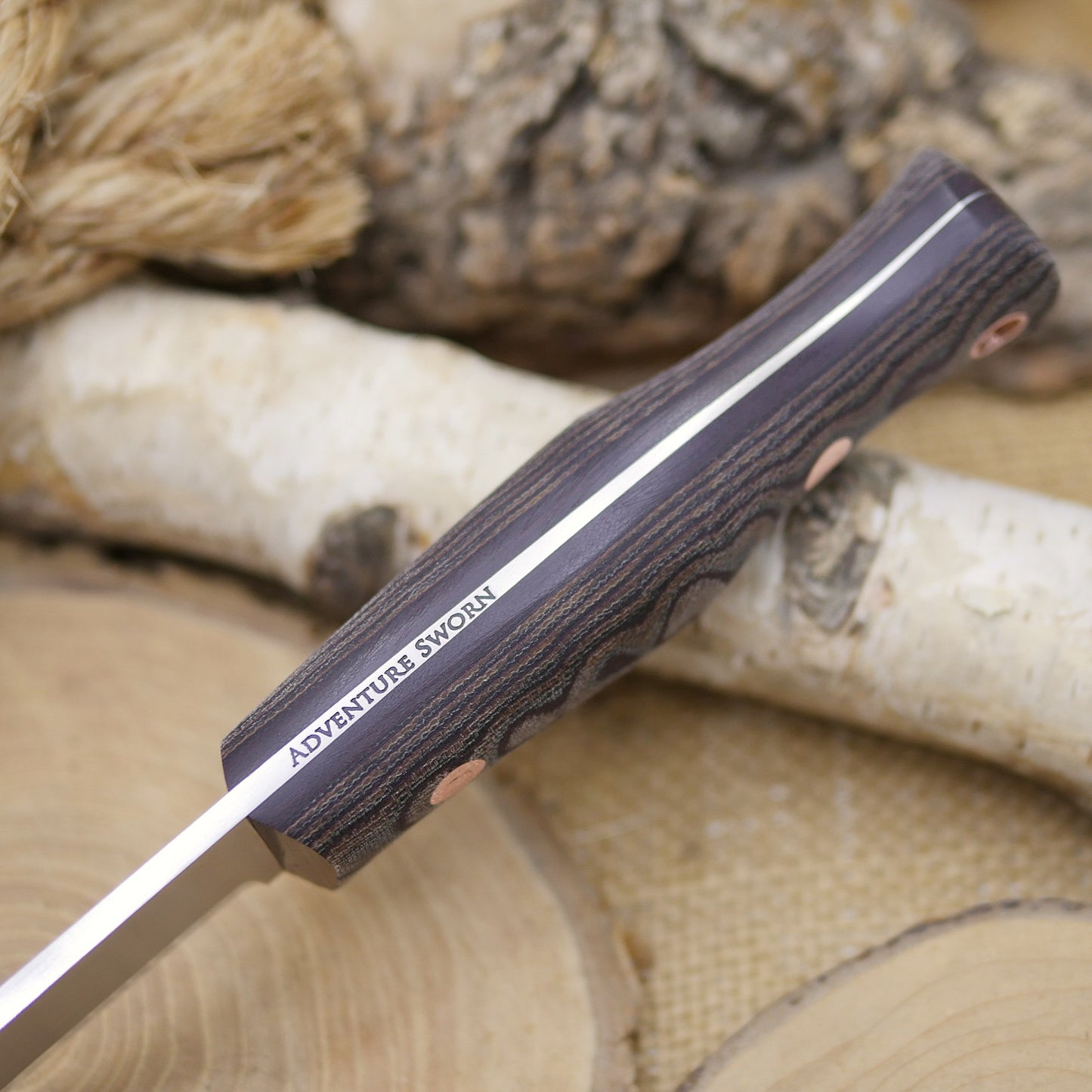 Explorer: 3V, Python Canvas Micarta, Tapered Tang