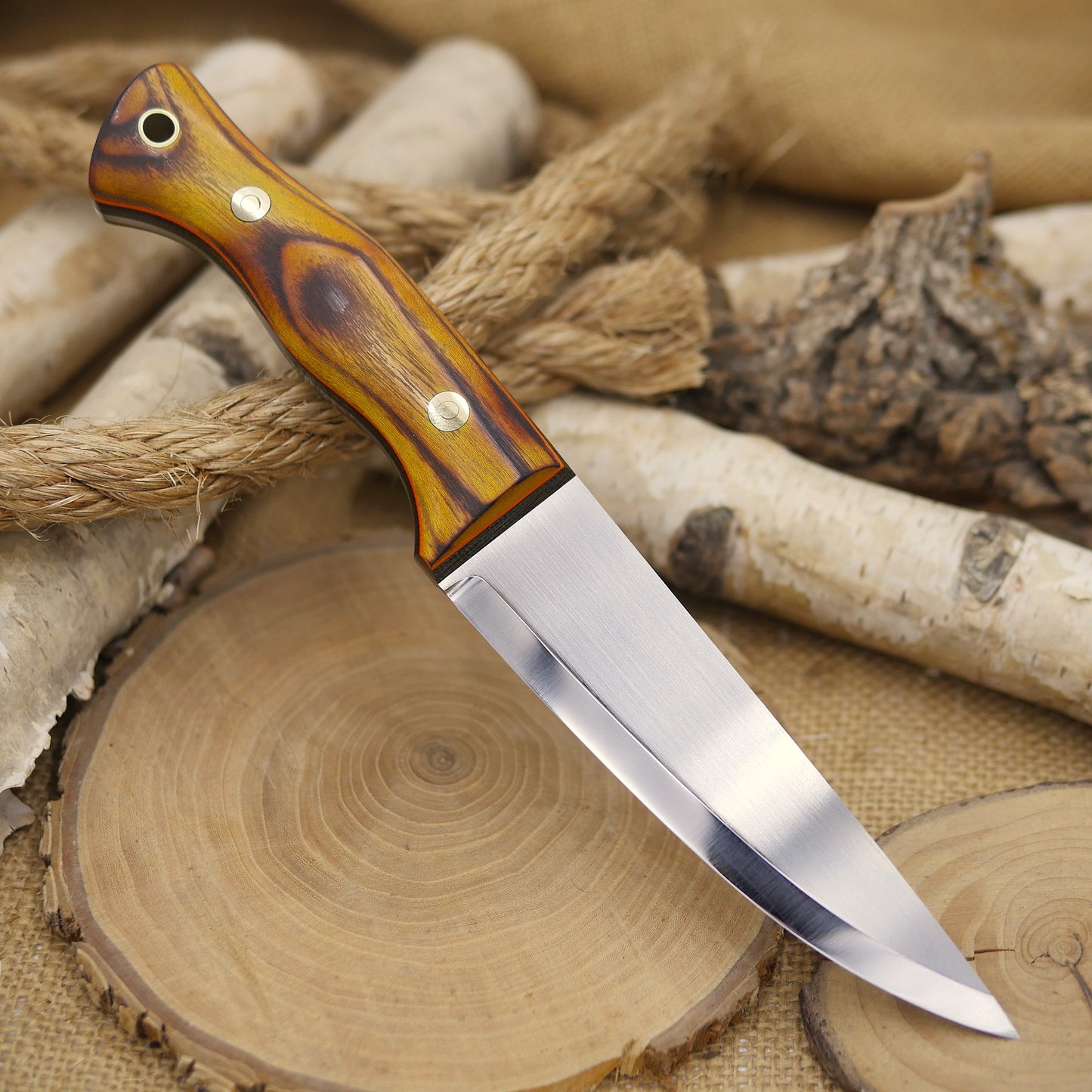 Tradesman: Seared Osage Orange, Green Canvas & Hunter Orange Liners