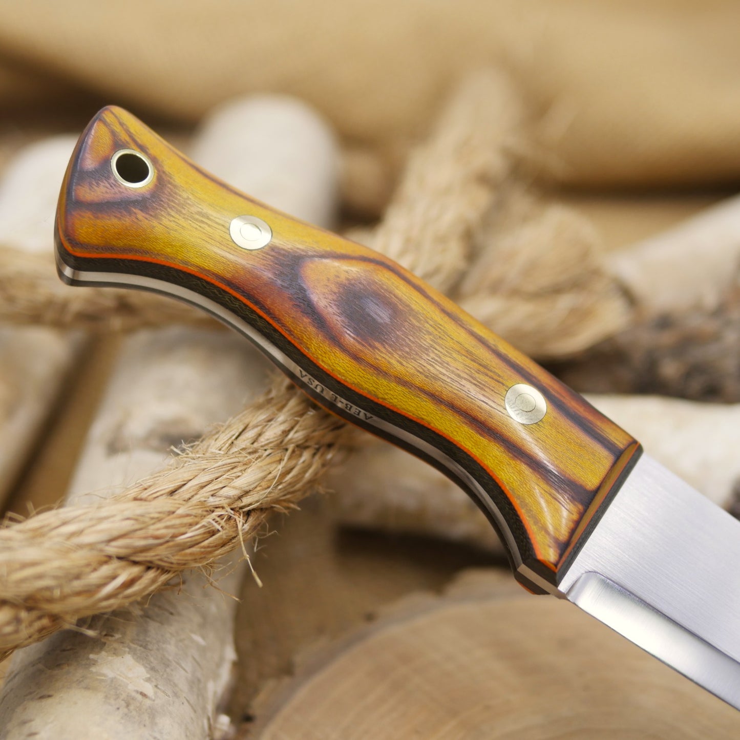Tradesman: Seared Osage Orange, Green Canvas & Hunter Orange Liners