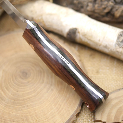 Explorer: Stabilized Cedar, Green Canvas Micarta