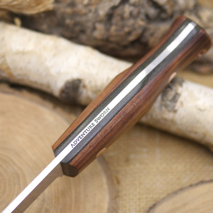 Explorer: Stabilized Cedar, Green Canvas Micarta