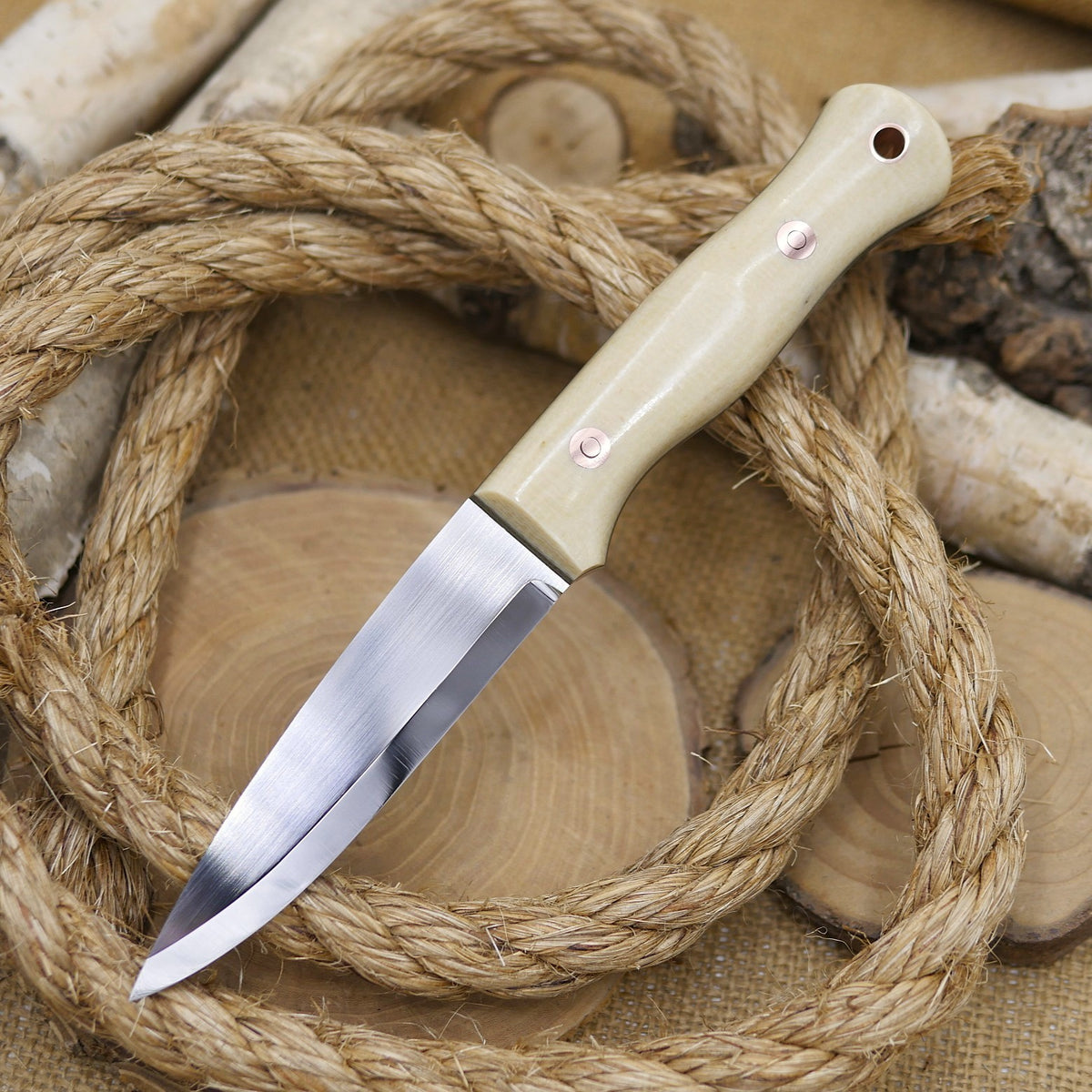 Mountaineer: Jute & OD Green Canvas Micarta
