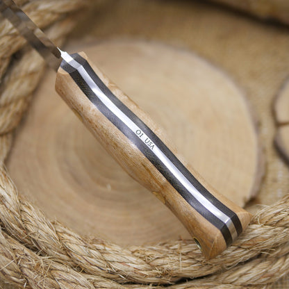 Classic: Stabilized Birdseye Maple & Green Canvas