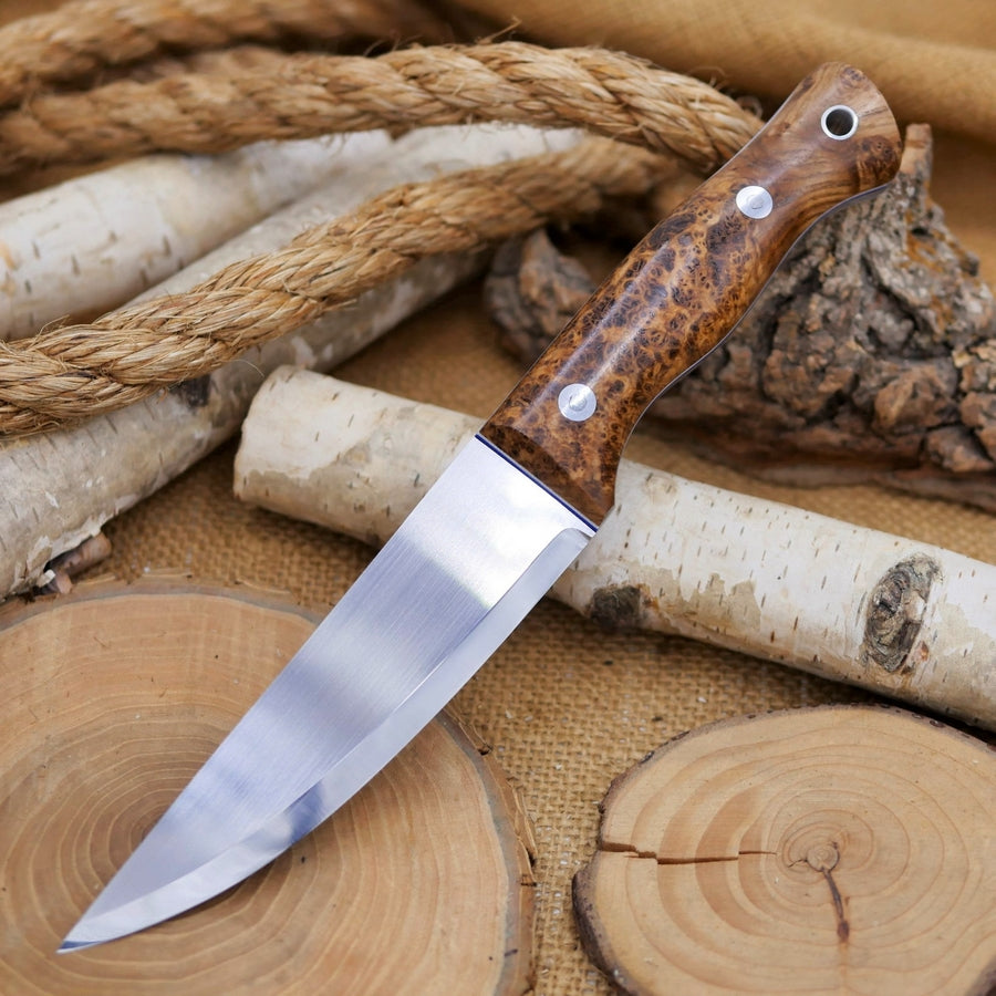 Tradesman: Black Ash Burl & Blue/White Liners