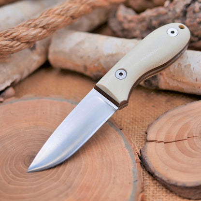 Nomad: Ivory G10 & Brown Canvas Liners
