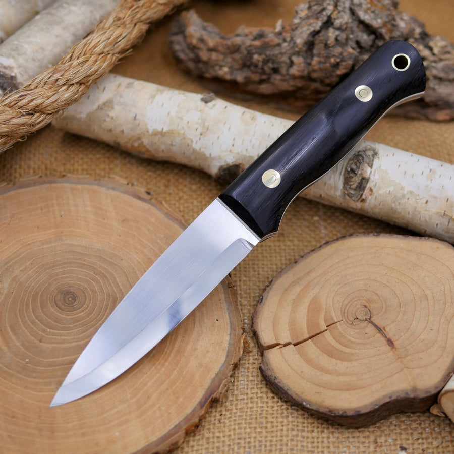 [In-Stock] Classic: Ancient Bog Oak & White G10