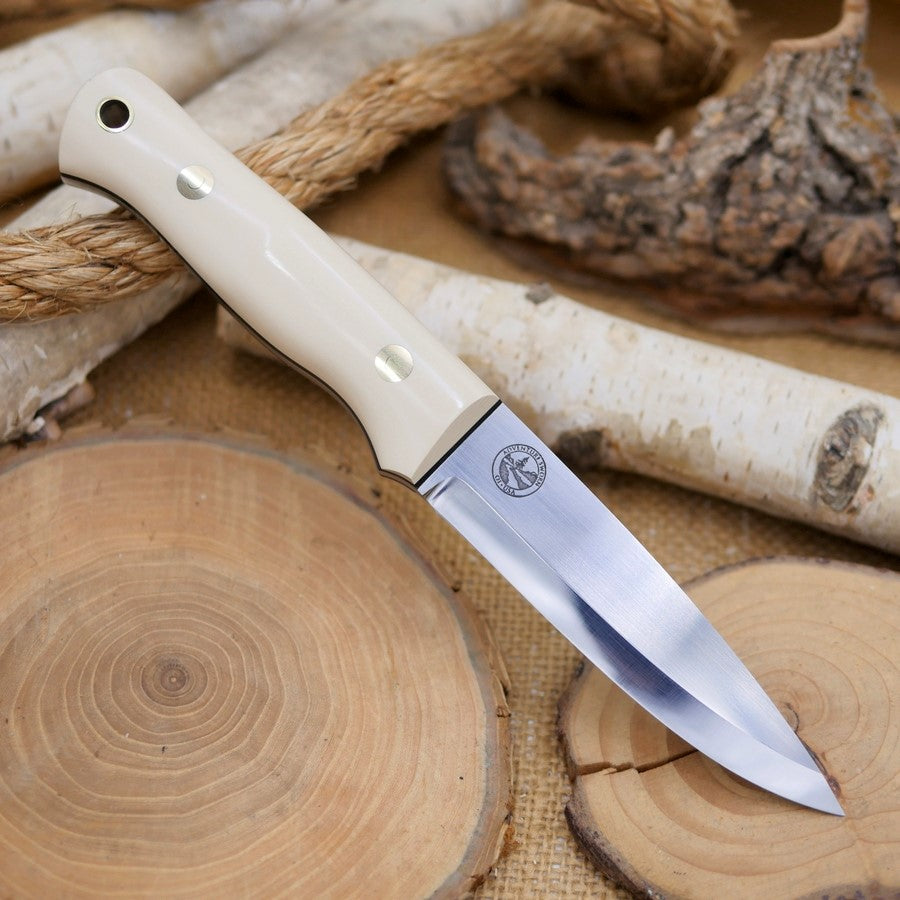 Classic: Ivory Paper Micarta, Black Liners