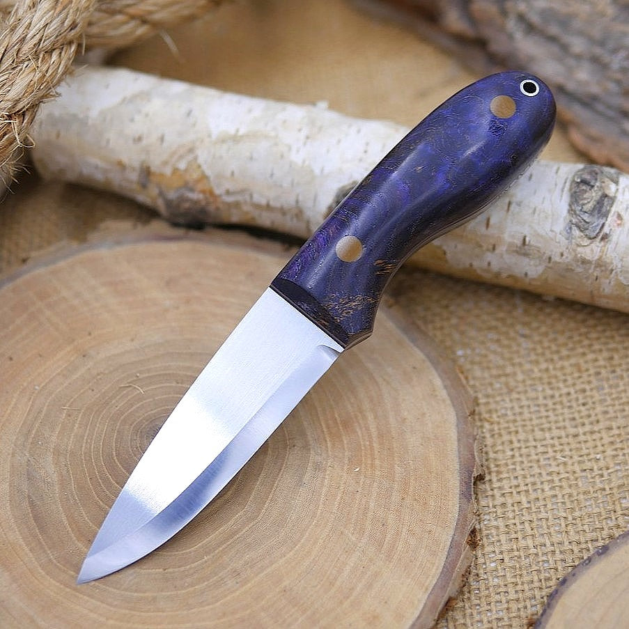 Walker: 3V, Purple Black Ash Burl & Coyote G10