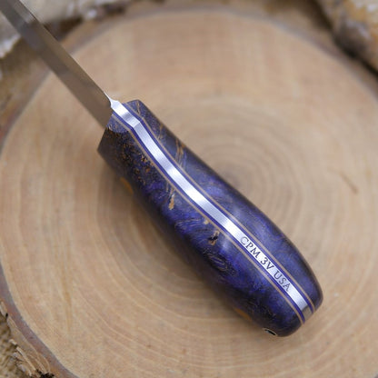 Walker: 3V, Purple Black Ash Burl & Coyote G10