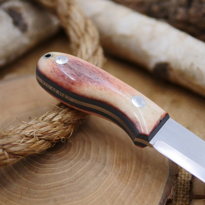 [In-Stock] Walker: 3V, Stabilized Camel Bone & Grey G10 Liners