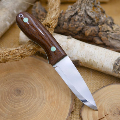 Walker: Brown Burlap Micarta & Teal G10