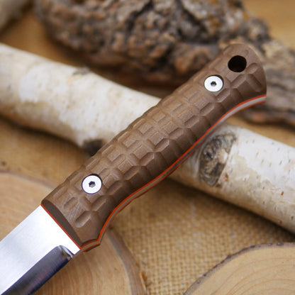 Classic: Frag Pattern, Brown Richlite & Orange G10