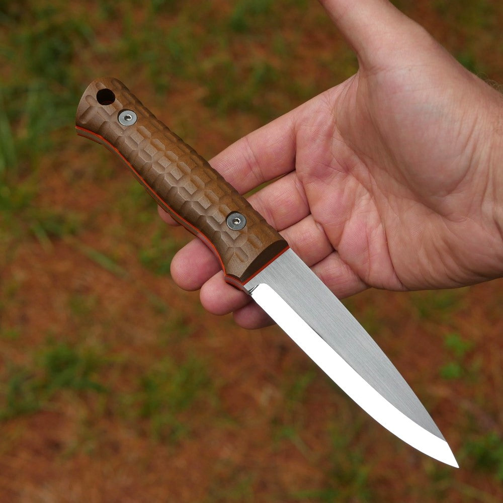 Classic: Frag Pattern, Brown Richlite & Orange G10