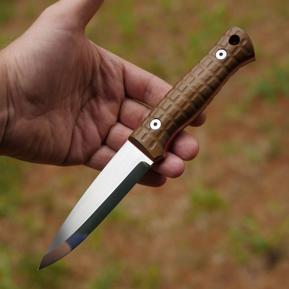 Classic: Frag Pattern, Brown Richlite & Orange G10