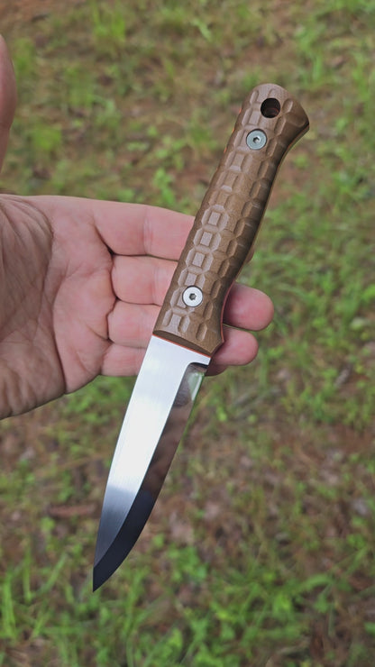 Classic: Frag Pattern, Brown Richlite & Orange G10