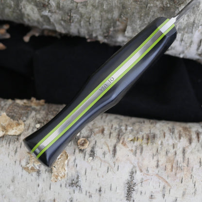 Mountaineer: Black Richlite & Toxic Green