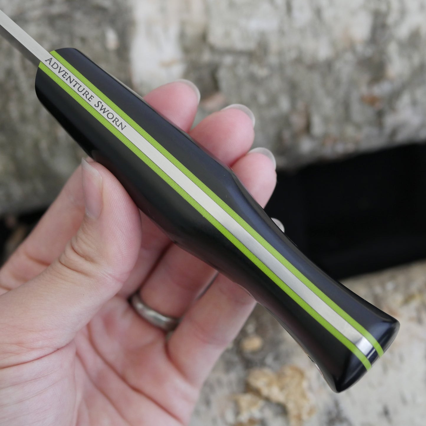 Mountaineer: Black Richlite & Toxic Green