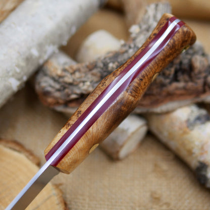 Mountaineer: Black Ash Burl & Red G10