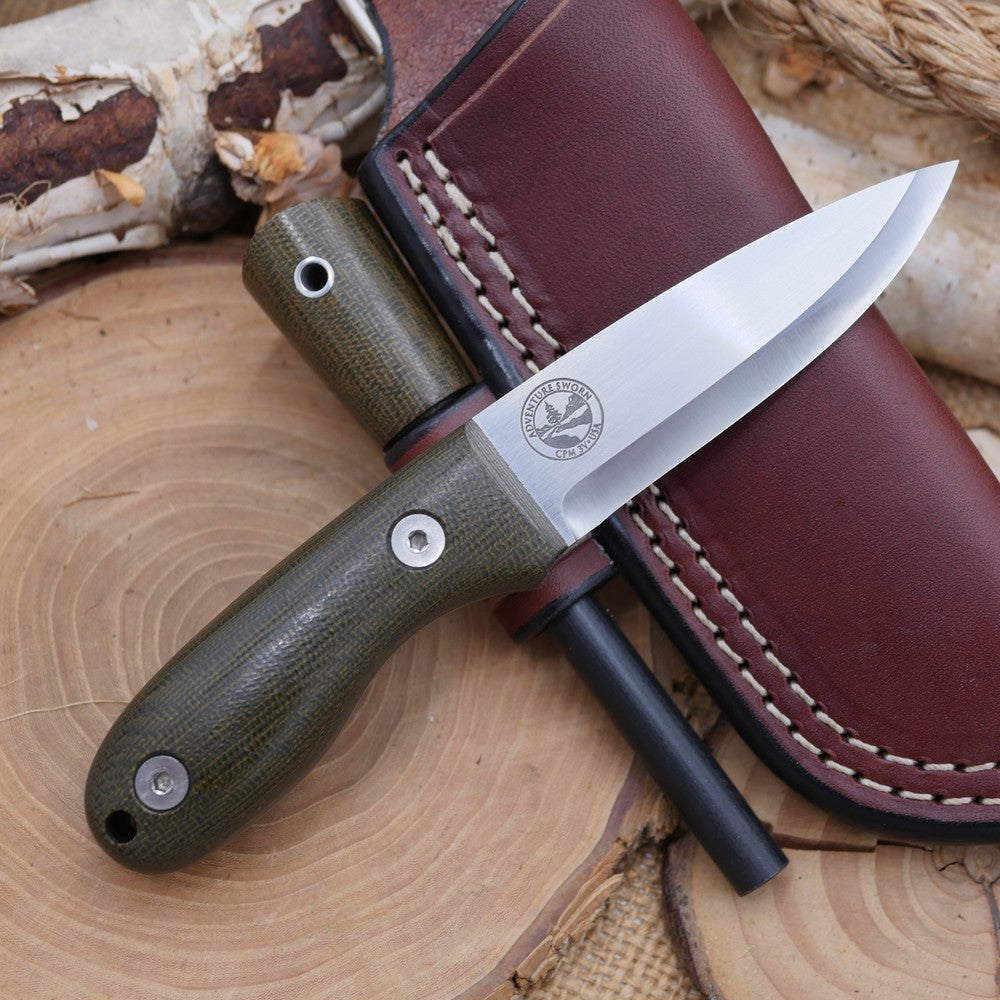 Walker: Green Canvas Micarta